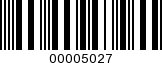 Barcode Image 00005027