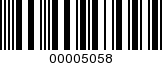 Barcode Image 00005058