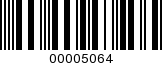 Barcode Image 00005064