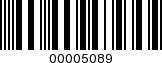 Barcode Image 00005089