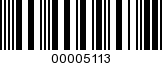 Barcode Image 00005113