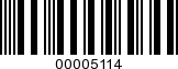 Barcode Image 00005114