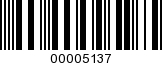 Barcode Image 00005137
