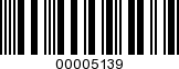 Barcode Image 00005139