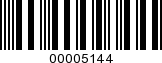 Barcode Image 00005144
