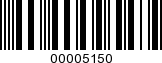 Barcode Image 00005150
