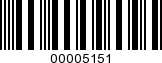 Barcode Image 00005151