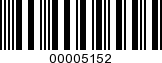 Barcode Image 00005152