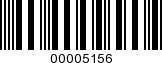Barcode Image 00005156