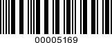 Barcode Image 00005169