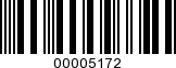Barcode Image 00005172