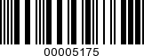 Barcode Image 00005175