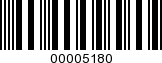 Barcode Image 00005180