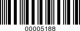 Barcode Image 00005188