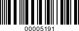 Barcode Image 00005191