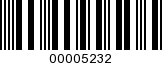 Barcode Image 00005232
