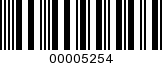 Barcode Image 00005254