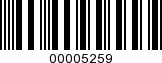 Barcode Image 00005259