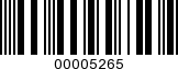 Barcode Image 00005265