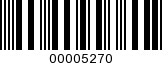 Barcode Image 00005270