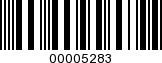 Barcode Image 00005283
