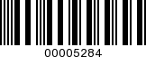 Barcode Image 00005284
