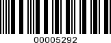 Barcode Image 00005292
