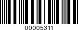 Barcode Image 00005311