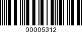 Barcode Image 00005312