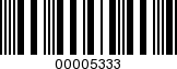 Barcode Image 00005333