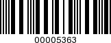 Barcode Image 00005363