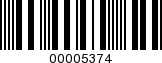 Barcode Image 00005374