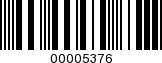 Barcode Image 00005376