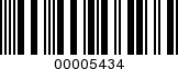 Barcode Image 00005434