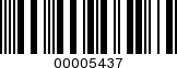 Barcode Image 00005437