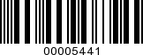Barcode Image 00005441