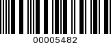 Barcode Image 00005482