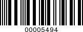 Barcode Image 00005494