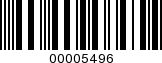 Barcode Image 00005496