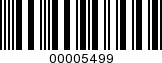 Barcode Image 00005499