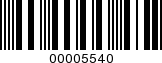 Barcode Image 00005540