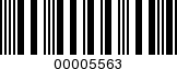 Barcode Image 00005563