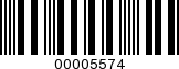 Barcode Image 00005574
