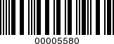 Barcode Image 00005580