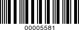 Barcode Image 00005581