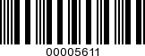 Barcode Image 00005611