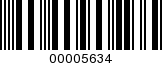 Barcode Image 00005634