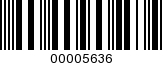 Barcode Image 00005636