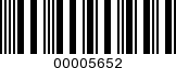 Barcode Image 00005652
