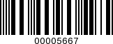Barcode Image 00005667